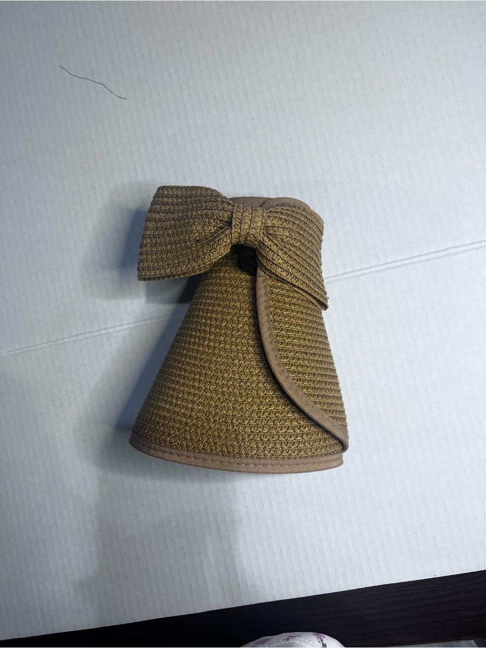 Women’s Woven Bow Visor - Tan